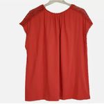 CHAPS NWT-  Burnt Orange Lace Sleeveless Top, Size L Photo 1