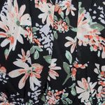 Francesca's Collections Mi ami Chrissy black long sleeve floral top size large Photo 3