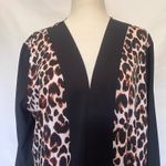 Slinky Brand Y2K Leopard Print Womens jacket Sz M Glam Retro Open Front Maximal Photo 1