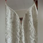 Theia Couture matilda wedding dress mermaid plunging illusion beaded 0 White Photo 9