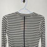La ligne Charley striped silk blend Henley size XS Black Photo 4