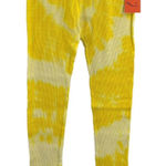 La Detresse Yellow Tie‎ Dye Thermal Legging Size Large New Photo 0