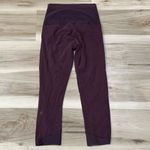 Lululemon Mesh Cropped Maroon Leggings Women’s 6 Photo 1