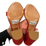 Schutz NEW CADEY SCARLET RED NUBUCK ANKLE STRAP SANDAL BLOCK HEEL SHOES 10 Photo 4