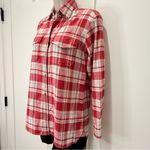 Current/Elliott Current Elliott The Perfect Plaid Shirt 0 XS Omaha Red Flannel Western Country Photo 6