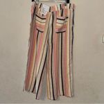Westbound  Island Crop striped pants, wide legs, frayed hem, Petite, XL Photo 1
