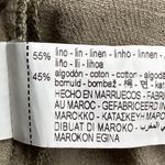 ZARA Linen Blend Midi Khaki Belted Dress Size XS Photo 7