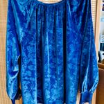 New Without tags The Pioneer Woman blue velvet lace cuff bliouse top Size XL Photo 9
