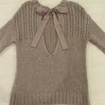 Aerie Purple Bow Tie Oversized Sweater Photo 1