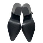 Mango  Leather Pointed Toe Short CowboyBoots Black Size 38/ 7.5 Photo 9