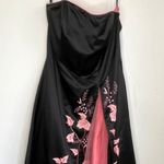 Tiffany Designs Vintage Y2K Strapless Floral Dress Size 12 Prom Formal Photo 2
