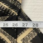 Living Doll Shirt Women's Size Medium Sheer blouse Black & Tan Photo 5