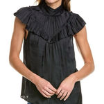 Ramy Brook  Journee Top Mock Neck In Black Photo 0