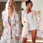 Morgan Lane NWT Robe Allie Satin Robe in White Floral Wedding Bride Photo 11