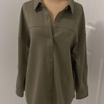 Athleta  Allure Shirt Jacket Olive Photo 0