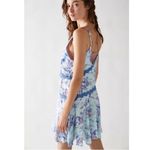 Free People  Slip My Mind Printed Trapeze Dress in Mist Combo Photo 2