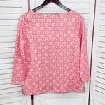 Vineyard Vines  Sankaty Printed Boat Neck Shirt Coral Pink Small Photo 8