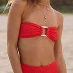 Aerie Red Swimsuit Set Photo 0