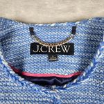J.Crew  Louisa Lady Jacket Blazer in Sequin Tweed Blue Size 4 Photo 3