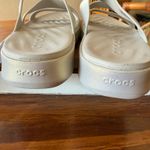 Crocs Women's Getaway Metallic Strappy Sandal Color: Champagne Metallic Size 11 Photo 8