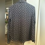 Sundance Catalog Elegant Equines Button Down Shirt Black Horse Print Size XS Photo 1