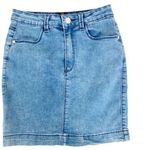 Missguided Denim Mini Skirt Sz 23 Photo 0