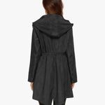 Women’s Hooded Packable Rain Coat Black Size L Photo 3