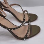 BCBGeneration Jillix Strappy Studded Heels Sandal 6.5 Olive Green Cocktail Party Photo 3