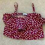 L'Academie  The Monroe Top Polka Dot Crop Top in size small Photo 3