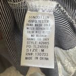 Umgee  Black and White Striped Cold Shoulder Lace Top Photo 5