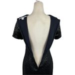 Diane Von Furstenberg  Black Lace Shimmer Cindy Cocktail Dress Evening Mini 6 Photo 13