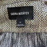 Sabina Musayev‎ Tied Shimmer metallic bronze dress size XS Gold Photo 2