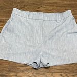 Nine West High Waist Shorts Heathered Blue and White Size Large Photo 0