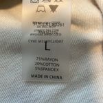 Mono b pastel floral long sleeve crew neck knit top sz L Pink Size L Photo 4