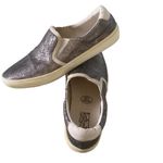 Miz Mooz  metallic grey snake embossed slip on fashion sneakers womens size 8.5 Photo 6