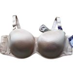 Catherines Strapless Multi Way Bra 46D Nude Halter Racerback Tan Size undefined Photo 0