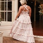 Petal and Pup Lillee Tiered Maxi Dress Size M Pink Floral Photo 1