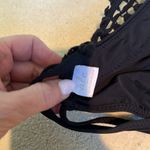 Ale By Alessandra  Black Crochet High Neck Halter Bikini Top Size Medium Photo 4