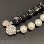 White House | Black Market WHBM  Faux Pearl Magnetic Clasp Convertible Necklace Photo 10