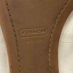 Coach “Ondrea” Off White Ecru Leather CC Logo Pointy Toe Ballet Flats Size 9B Photo 9