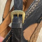 Josef Seibel Black Leather Sandals close toe size 38 USA (7.5) excellent cond Photo 11