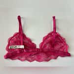 Free People NWOT  Intimately Bright Eyes Pink  Bralette Size S Photo 4