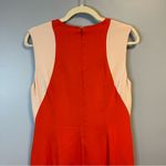 Stella McCartney Dress Contour-Colorblock Sheath Cady Dress Vermillion Sz 46 EUC Photo 7