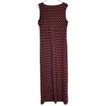 Laura Ashley  Black and Red Chevron Maxi Dress - Size: Large Photo 3