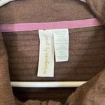 Matilda Jane Stealth Jacket Women Paint By Numbers Ruched Ruffle Brown Zip-Up M Photo 1