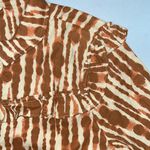 Kate Quinn NWT XXL Spice Water Drops Organic Cotton Goldilocks Peasant Shirt Top Brown Photo 2