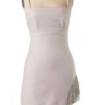 Le lis Rhinestone Fringe Detail Mini Slip Dress Lavender Size XS NWT Photo 1