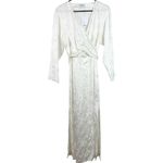 & Other Stories NWT & Other Stories Capsule Floral Jacquard Overlapping V-Neck Midi Maxi Dress Photo 7