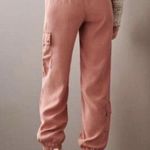 Anthropologie Cargo Jogger Pant Women Small Pink Grunge Retro Minimalist Preppy Photo 9