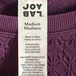 JoyLab NWT Women’s Mulberry Cropped Long Sleeve Textured Athletic Workout Top Photo 2